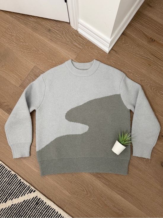 OAK + FORT Sweaters - Oversized Intarsia Knit Sweater OAK + FORT Two-Tone